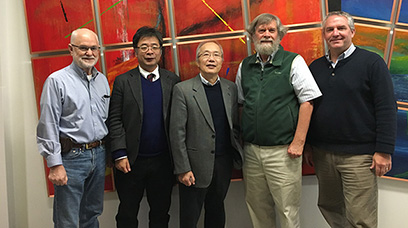 The ESAC Review Committee (from left to right): Jerry Nolen, Hiroki Okuno, I-Yang Lee, Dave Harding, and Jim Kerby.