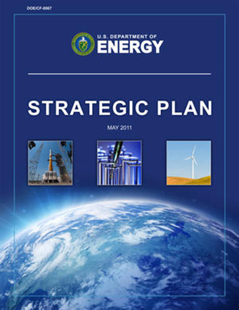 The front cover of the U.S. Department of Energy's Strategic Plan.