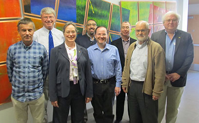 The SECAR Review Committee met recently. Pictured, from left, are Juhu Uusitalo, Edward O’Brien, Elizabeth Bartosz, John P. Tapia, Barry Davids, Ken Hicks, Jerry Nolen, Ted Barnes.